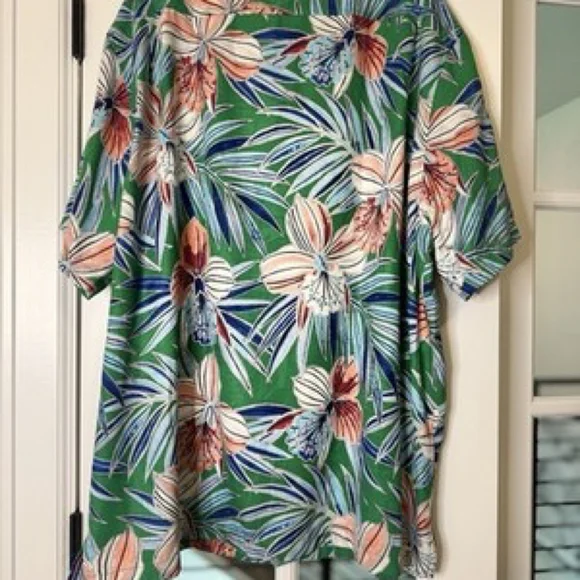 Tommy Bahama IslandZone Iris Oasis Camp Shirt - Emerald Grass SZ XXXL NWT - Picture 10 of 10
